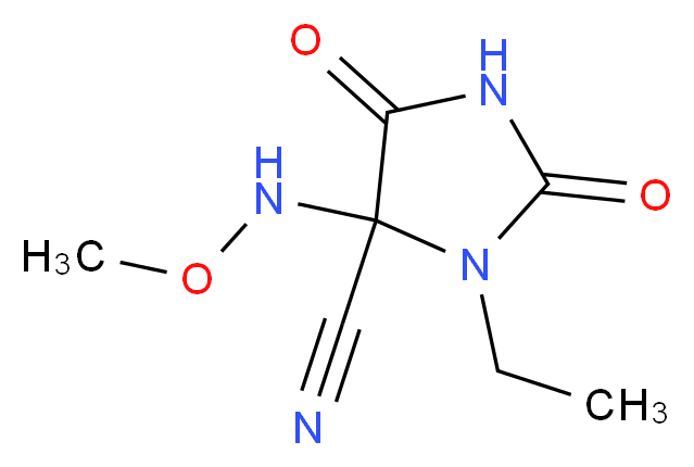 3-ethyl-4-(methoxyamino)-2,5-dioxoimidazolidine-4-carbonitrile_Molecular_structure_CAS_644972-55-4)