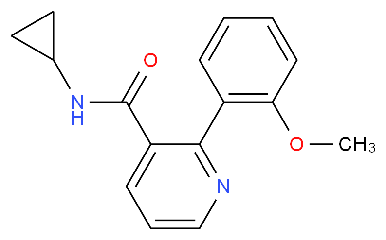 N-cyclopropyl-2-(2-methoxyphenyl)nicotinamide_Molecular_structure_CAS_)