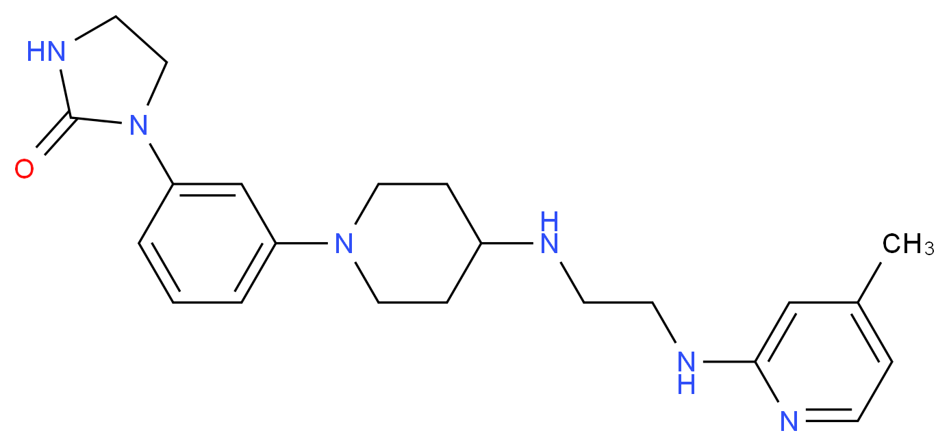 1-{3-[4-({2-[(4-methyl-2-pyridinyl)amino]ethyl}amino)-1-piperidinyl]phenyl}-2-imidazolidinone_Molecular_structure_CAS_)