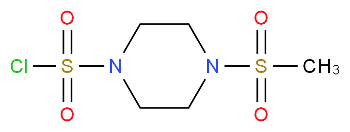 4-methanesulfonylpiperazine-1-sulfonyl chloride_Molecular_structure_CAS_)