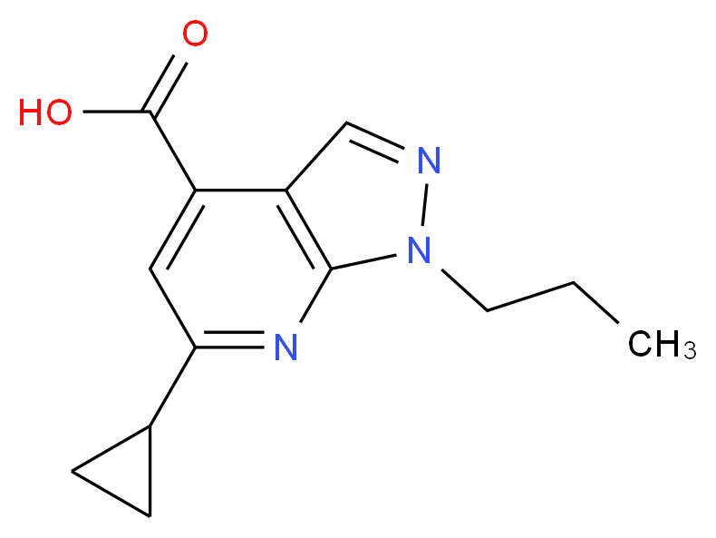 6-cyclopropyl-1-propyl-1H-pyrazolo[3,4-b]pyridine-4-carboxylic acid_Molecular_structure_CAS_)