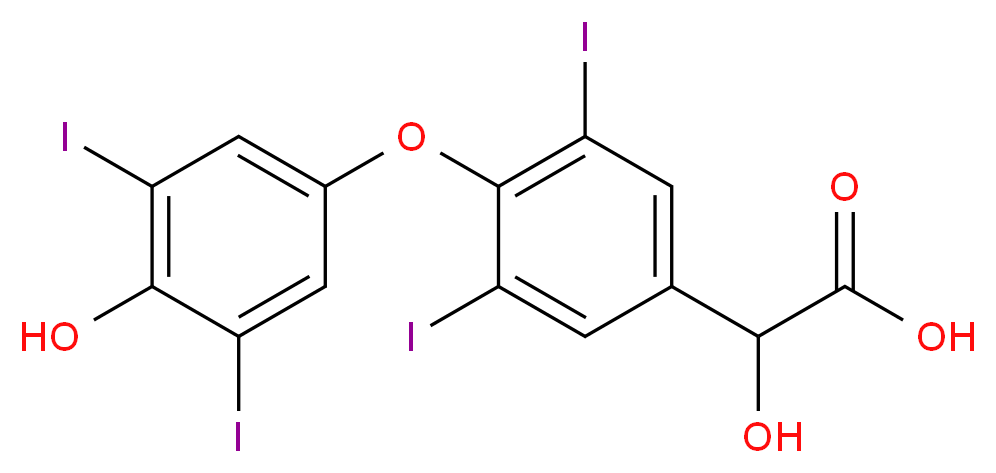 3,5,3',5'-Tetraiodo Thyromandelic Acid_Molecular_structure_CAS_93647-48-4)