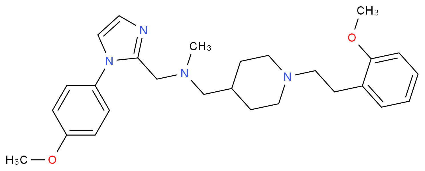 ({1-[2-(2-methoxyphenyl)ethyl]-4-piperidinyl}methyl){[1-(4-methoxyphenyl)-1H-imidazol-2-yl]methyl}methylamine_Molecular_structure_CAS_)