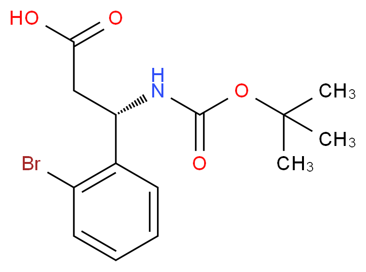 BOC-(S)-3-AMINO-3-(2-BROMO-PHENYL)-PROPIONIC ACID_Molecular_structure_CAS_500770-75-2)