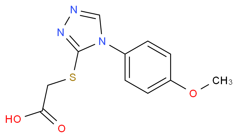 {[4-(4-methoxyphenyl)-4H-1,2,4-triazol-3-yl]thio}acetic acid_Molecular_structure_CAS_66297-67-4)