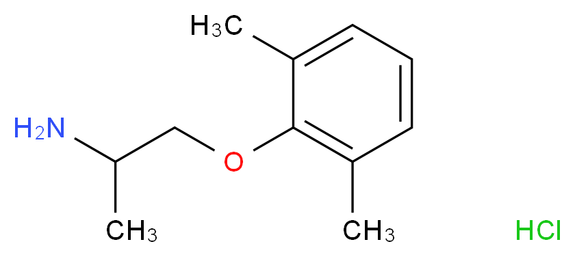 1-(2,6-Dimethylphenoxy)-2-propanamine hydrochloride_Molecular_structure_CAS_5370-01-4)
