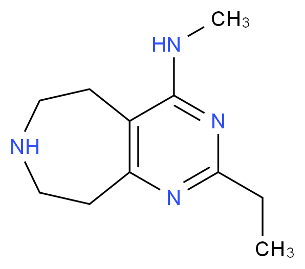 2-ethyl-N-methyl-6,7,8,9-tetrahydro-5H-pyrimido[4,5-d]azepin-4-amine_Molecular_structure_CAS_)