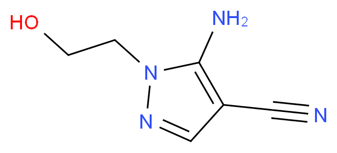 5-Amino-1-(2-hydroxyethyl)-1H-pyrazole-4-carbonitrile_Molecular_structure_CAS_5346-53-2)