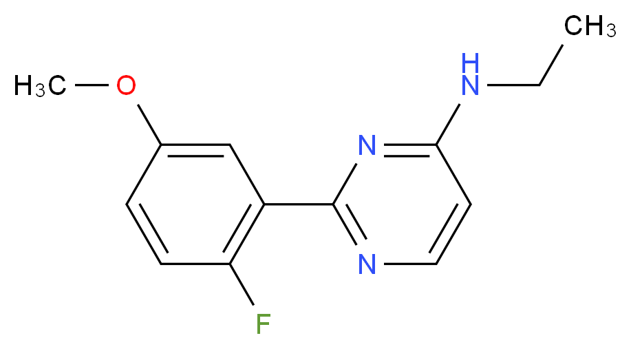 N-ethyl-2-(2-fluoro-5-methoxyphenyl)pyrimidin-4-amine_Molecular_structure_CAS_)