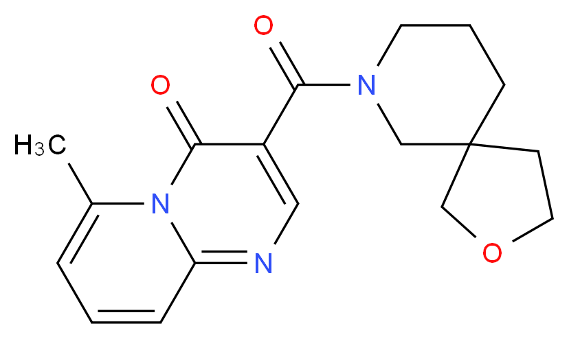 6-methyl-3-(2-oxa-7-azaspiro[4.5]dec-7-ylcarbonyl)-4H-pyrido[1,2-a]pyrimidin-4-one_Molecular_structure_CAS_)