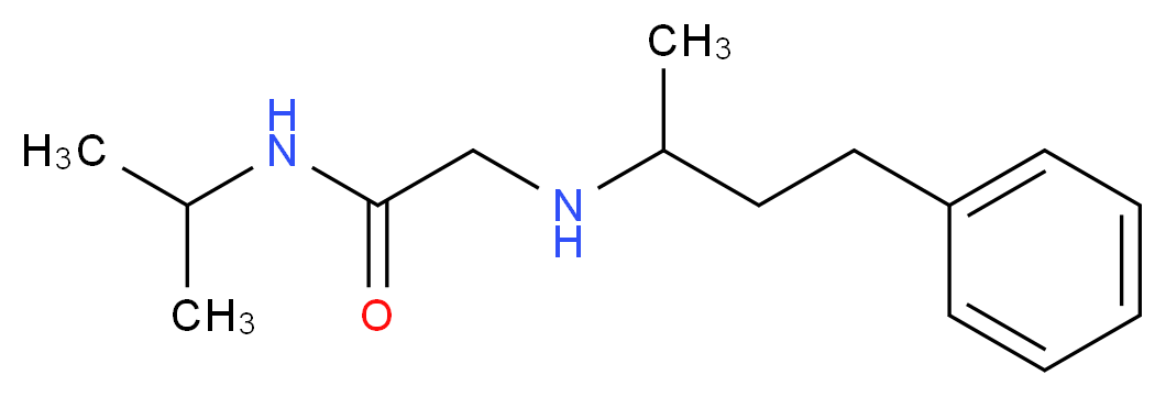 N-isopropyl-2-[(1-methyl-3-phenylpropyl)amino]acetamide_Molecular_structure_CAS_)