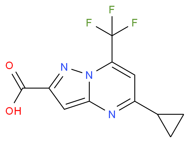 5-Cyclopropyl-7-trifluoromethyl-pyrazolo[1,5-a]-pyrimidine-2-carboxylic acid_Molecular_structure_CAS_436088-48-1)