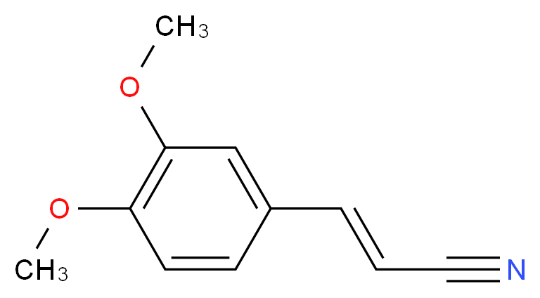 (2E)-3-(3,4-Dimethoxyphenyl)acrylonitrile_Molecular_structure_CAS_6443-72-7)