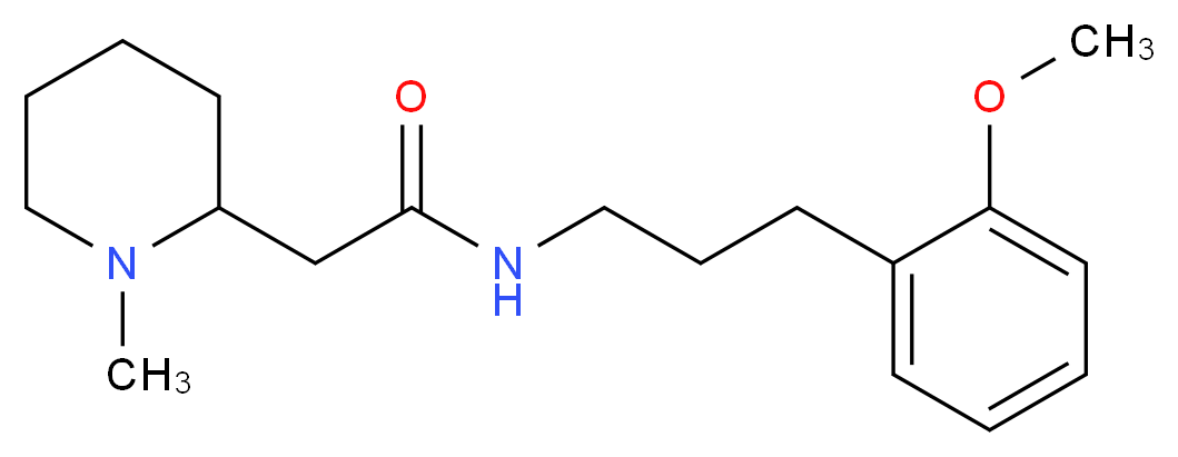 N-[3-(2-methoxyphenyl)propyl]-2-(1-methylpiperidin-2-yl)acetamide_Molecular_structure_CAS_)