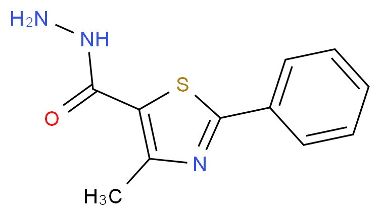 4-methyl-2-phenyl-1,3-thiazole-5-carbohydrazide_Molecular_structure_CAS_61292-08-8)
