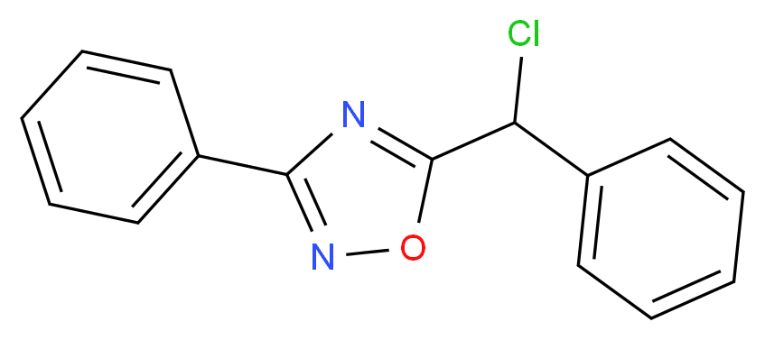 5-[chloro(phenyl)methyl]-3-phenyl-1,2,4-oxadiazole_Molecular_structure_CAS_)