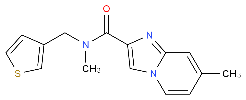 N,7-dimethyl-N-(3-thienylmethyl)imidazo[1,2-a]pyridine-2-carboxamide_Molecular_structure_CAS_)