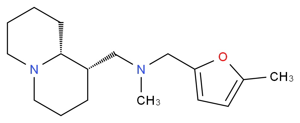 N-methyl-1-(5-methyl-2-furyl)-N-[(1S,9aR)-octahydro-2H-quinolizin-1-ylmethyl]methanamine_Molecular_structure_CAS_)
