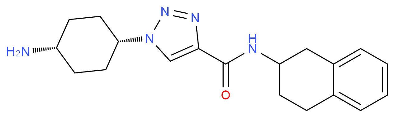 1-(cis-4-aminocyclohexyl)-N-(1,2,3,4-tetrahydronaphthalen-2-yl)-1H-1,2,3-triazole-4-carboxamide_Molecular_structure_CAS_)