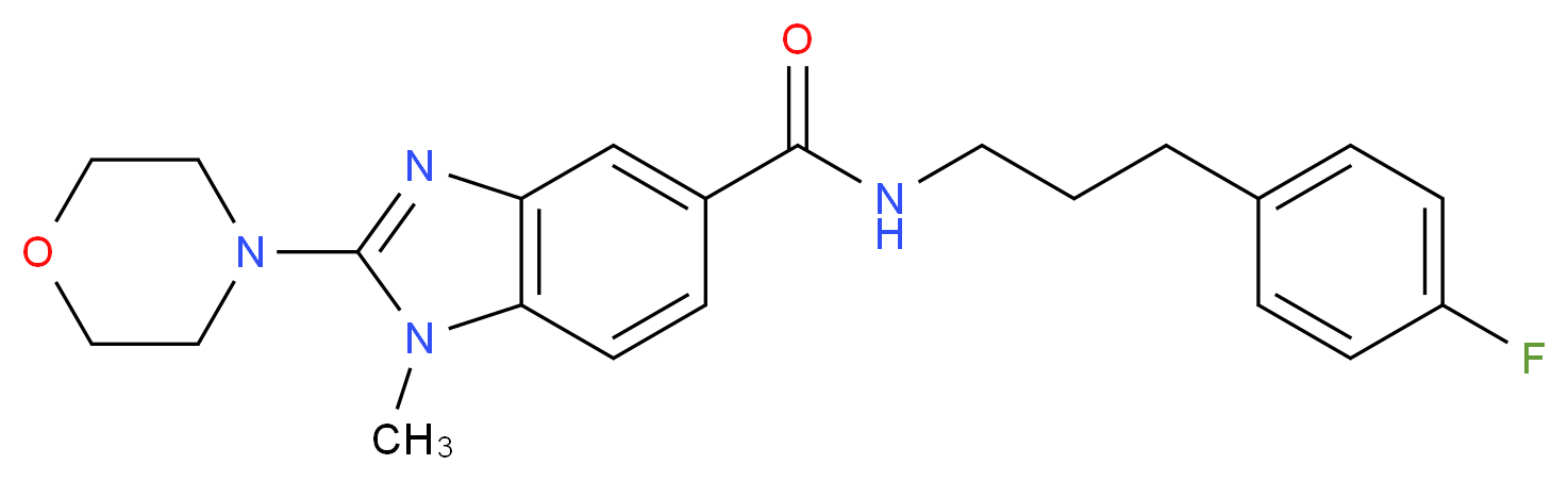 N-[3-(4-fluorophenyl)propyl]-1-methyl-2-(4-morpholinyl)-1H-benzimidazole-5-carboxamide_Molecular_structure_CAS_)