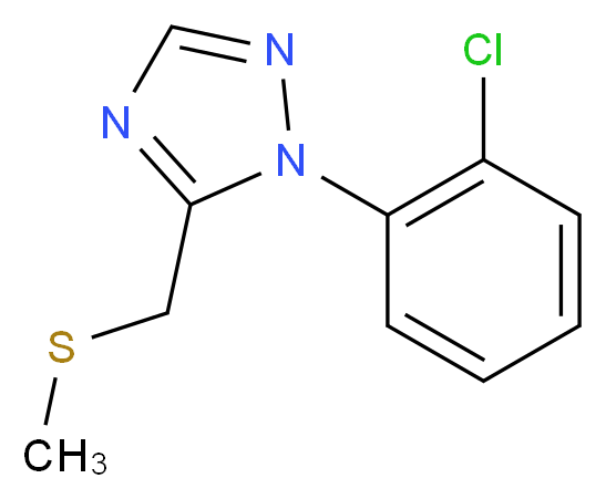 1-(2-chlorophenyl)-5-[(methylthio)methyl]-1H-1,2,4-triazole_Molecular_structure_CAS_)