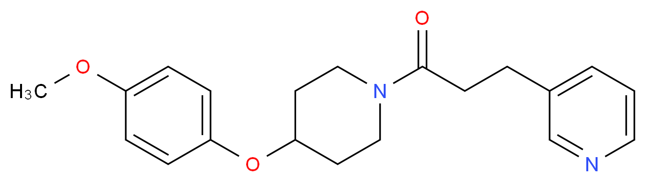 3-{3-[4-(4-methoxyphenoxy)-1-piperidinyl]-3-oxopropyl}pyridine_Molecular_structure_CAS_)