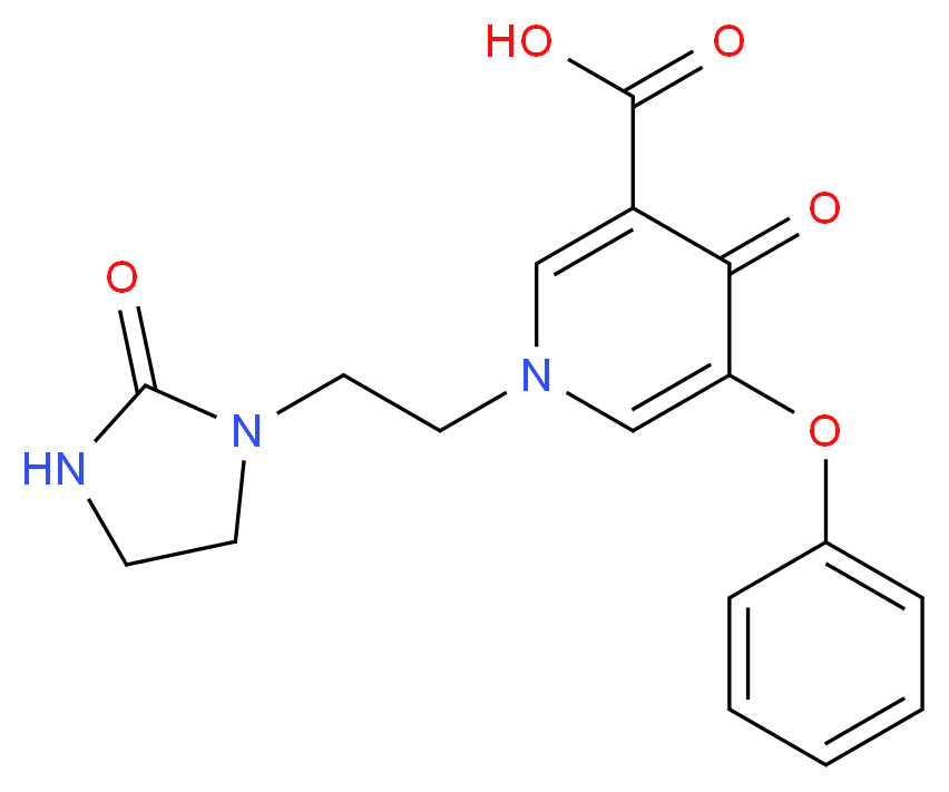 4-oxo-1-[2-(2-oxoimidazolidin-1-yl)ethyl]-5-phenoxy-1,4-dihydropyridine-3-carboxylic acid_Molecular_structure_CAS_)