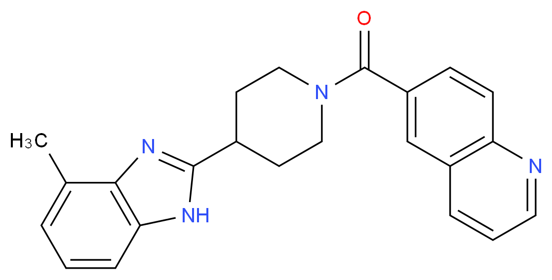 6-{[4-(4-methyl-1H-benzimidazol-2-yl)-1-piperidinyl]carbonyl}quinoline_Molecular_structure_CAS_)