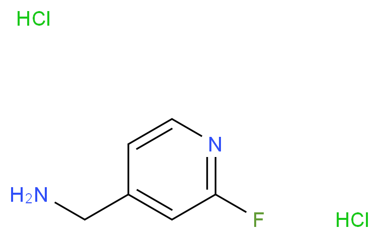 4-(Aminomethyl)-2-fluoropyridine dihydrochloride_Molecular_structure_CAS_667906-60-7)