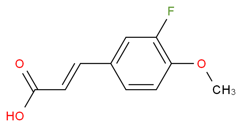 (2E)-3-(3-fluoro-4-methoxyphenyl)acrylic acid_Molecular_structure_CAS_630424-79-2)
