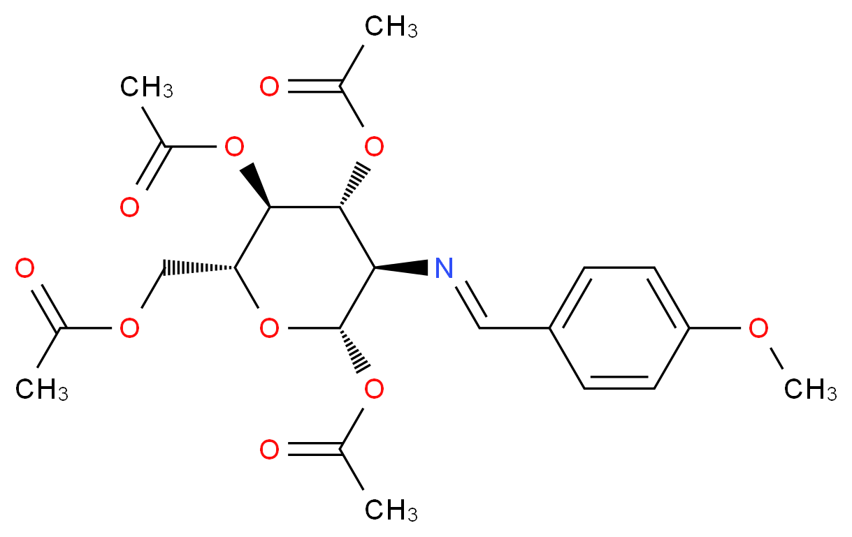 2-(4-Methoxybenzylidene)imino-2-deoxy-1,3,4,6-Tetra-O-acetyl-β-D-glucopyranose_Molecular_structure_CAS_7597-81-1)