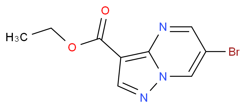 Ethyl 6-bromopyrazolo[1,5-a]pyrimidine-3-carboxylate_Molecular_structure_CAS_)