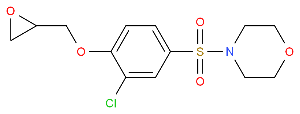 4-(3-Chloro-4-oxiranylmethoxy-benzenesulfonyl)-morpholine_Molecular_structure_CAS_)