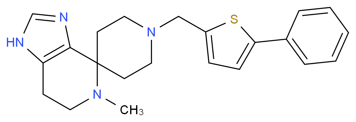 5-methyl-1'-[(5-phenyl-2-thienyl)methyl]-1,5,6,7-tetrahydrospiro[imidazo[4,5-c]pyridine-4,4'-piperidine]_Molecular_structure_CAS_)