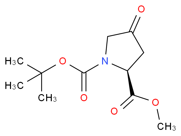 N-Boc-4-oxo-L-proline methyl ester_Molecular_structure_CAS_102195-80-2)