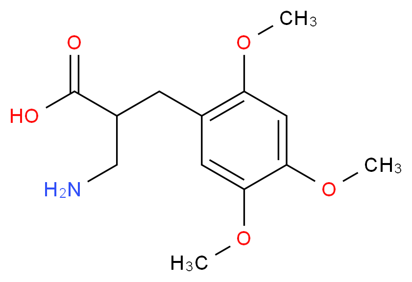 2-AMINOMETHYL-3-(2,4,5-TRIMETHOXY-PHENYL)-PROPIONIC ACID_Molecular_structure_CAS_)