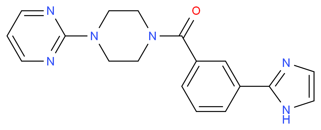 2-{4-[3-(1H-imidazol-2-yl)benzoyl]piperazin-1-yl}pyrimidine_Molecular_structure_CAS_)