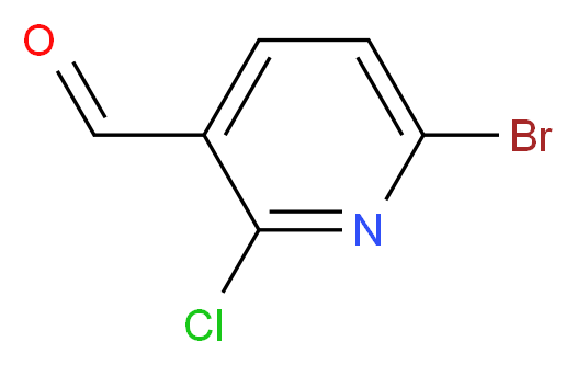 6-Bromo-2-chloronicotinaldehyde_Molecular_structure_CAS_1125410-08-3)