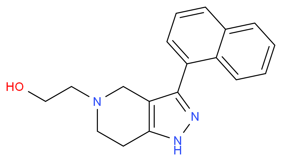 2-[3-(1-naphthyl)-1,4,6,7-tetrahydro-5H-pyrazolo[4,3-c]pyridin-5-yl]ethanol_Molecular_structure_CAS_)