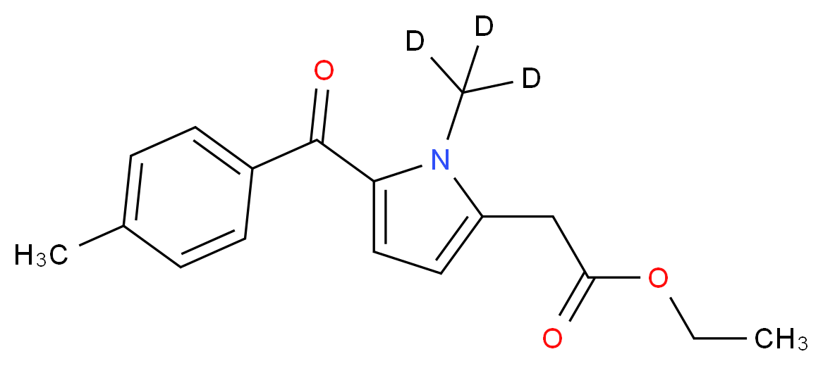 Tolmetin-d3 Ethyl Ester_Molecular_structure_CAS_1215579-60-4)