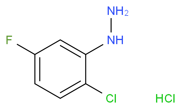 2-Chloro-5-fluorophenylhydrazine hydrochloride_Molecular_structure_CAS_502496-25-5)