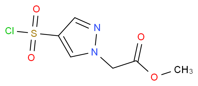 methyl 2-[4-(chlorosulfonyl)-1H-pyrazol-1-yl]acetate_Molecular_structure_CAS_)