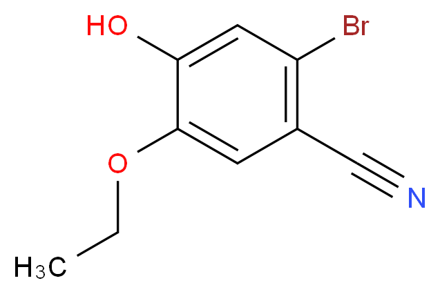 2-Bromo-5-ethoxy-4-hydroxybenzonitrile_Molecular_structure_CAS_832674-70-1)