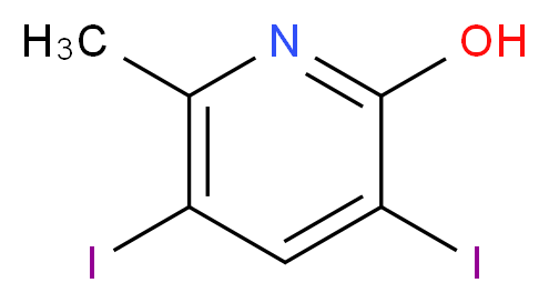 3,5-Diiodo-6-methylpyridin-2-ol_Molecular_structure_CAS_858851-91-9)