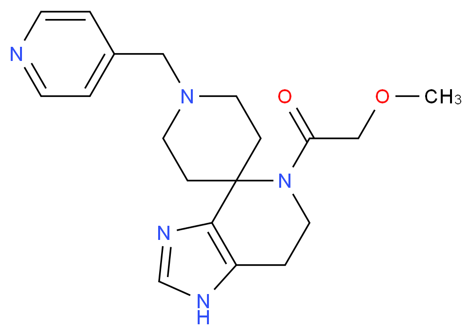 5-(methoxyacetyl)-1'-(pyridin-4-ylmethyl)-1,5,6,7-tetrahydrospiro[imidazo[4,5-c]pyridine-4,4'-piperidine]_Molecular_structure_CAS_)
