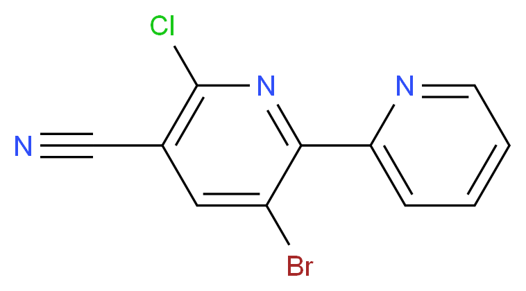 3-Bromo-6-chloro-2,2'-bipyridine-5-carbonitrile_Molecular_structure_CAS_)