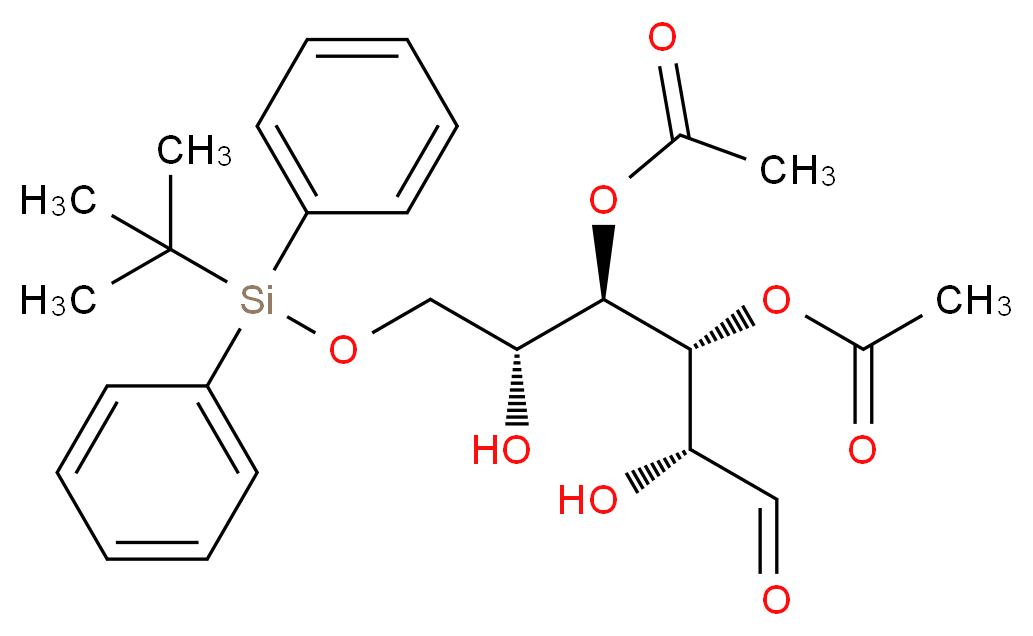 3,4-Di-O-acetyl-6-O-(tert-butyldiphenylsilyl)-D-glucal_Molecular_structure_CAS_151797-32-9)