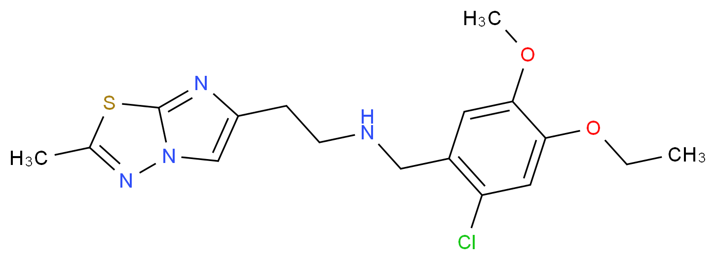 (2-chloro-4-ethoxy-5-methoxybenzyl)[2-(2-methylimidazo[2,1-b][1,3,4]thiadiazol-6-yl)ethyl]amine_Molecular_structure_CAS_)