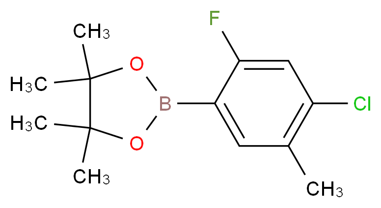 2-(4-Chloro-2-fluoro-5-methylphenyl)-4,4,5,5-tetramethyl-1,3,2-dioxaborolane_Molecular_structure_CAS_1126320-27-1)