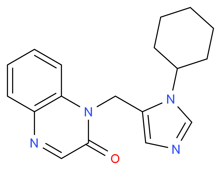 1-[(1-cyclohexyl-1H-imidazol-5-yl)methyl]quinoxalin-2(1H)-one_Molecular_structure_CAS_)